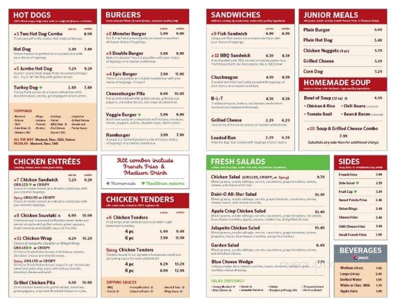 Dairi-O - Asheboro, NC menu_pic