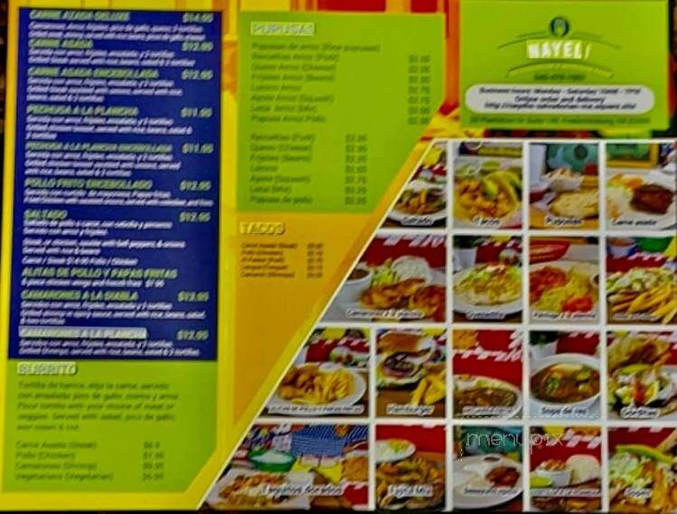 Nayeli's Salvadorian & Mex Food - Fredericksburg, VA menu_pic