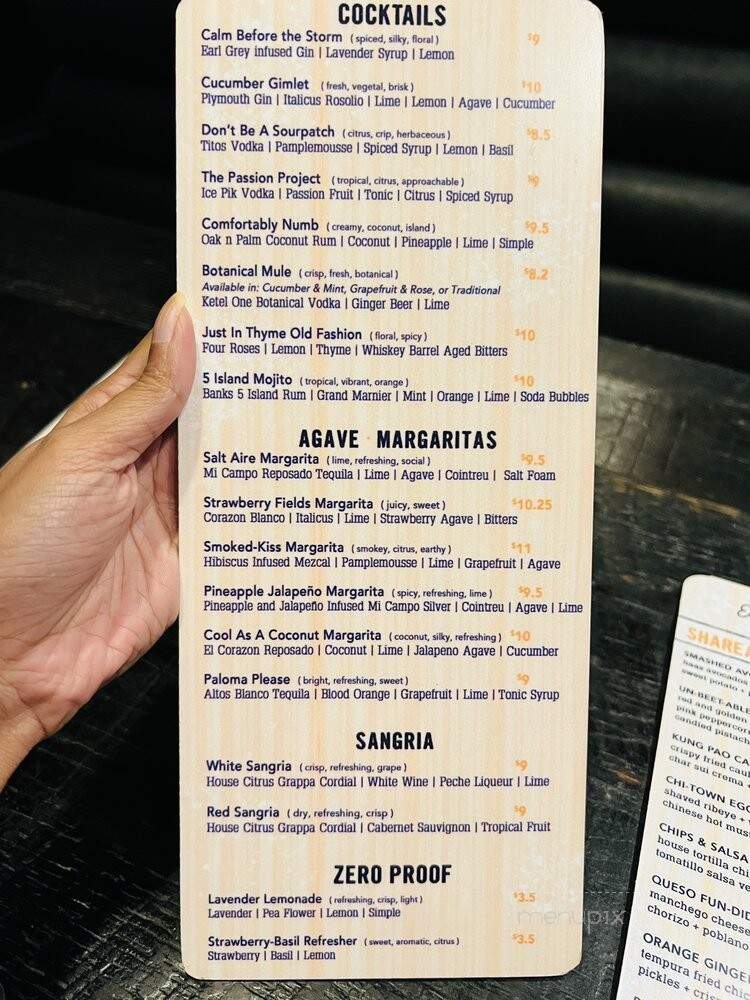 Shaker & Peel - Oldsmar, FL menu_pic