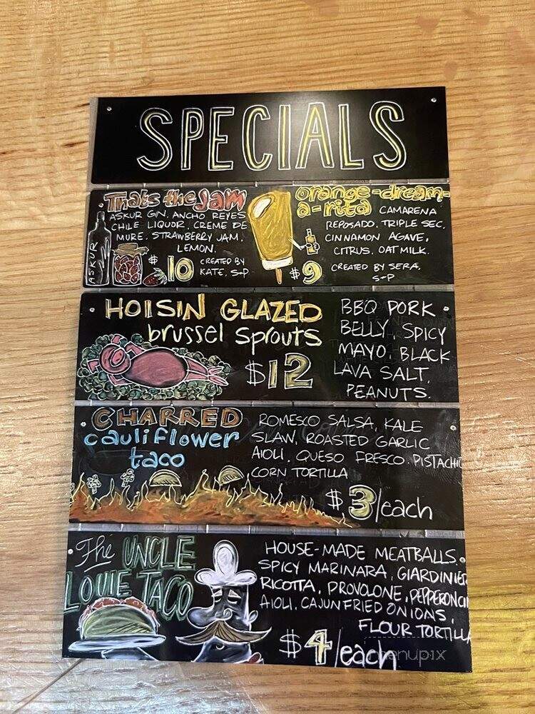 Shaker & Peel - Oldsmar, FL menu_pic