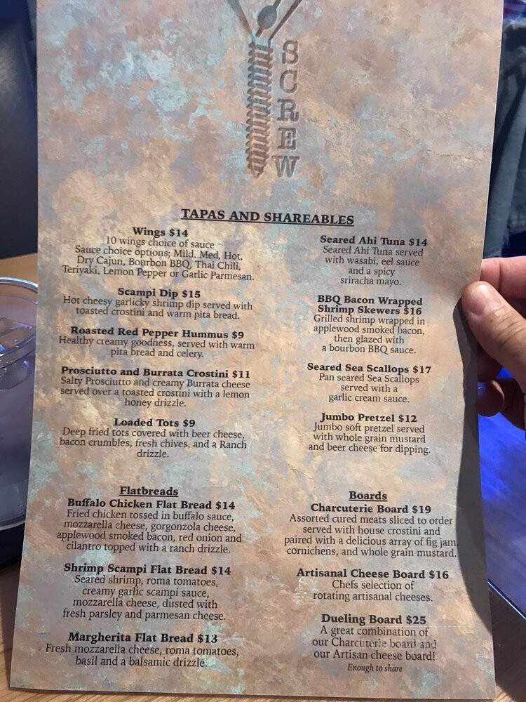 The Lucky Screw - Fort Myers, FL menu_pic