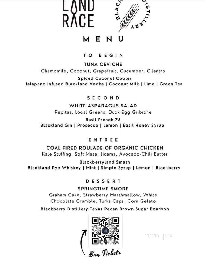 Land Race - San Antonio, TX menu_pic