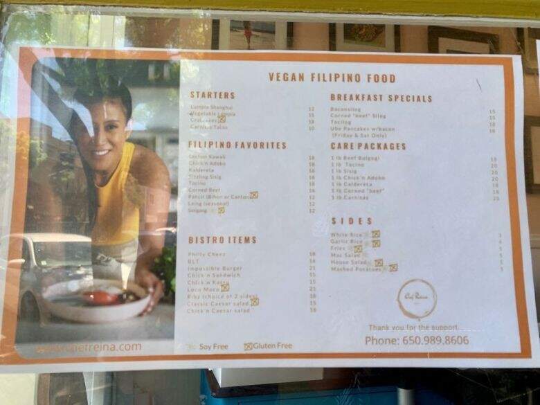 Chef Reina - Brisbane, CA menu_pic
