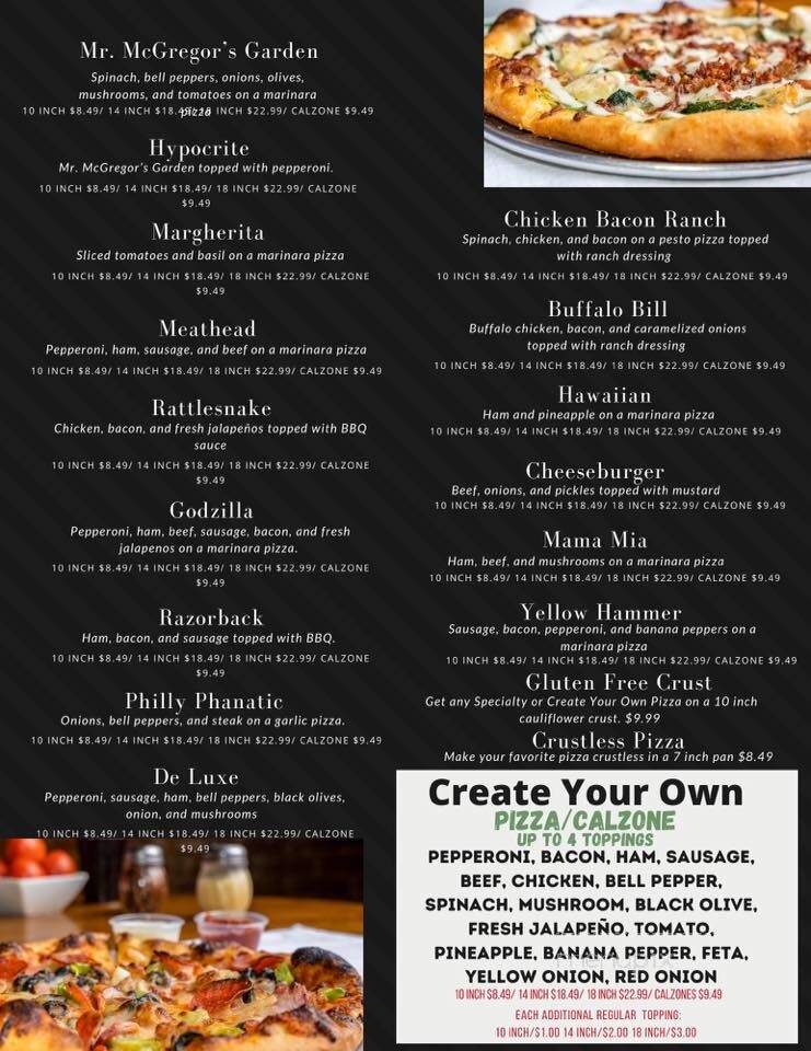 The Crushed Tomato - LaFayette, GA menu_pic