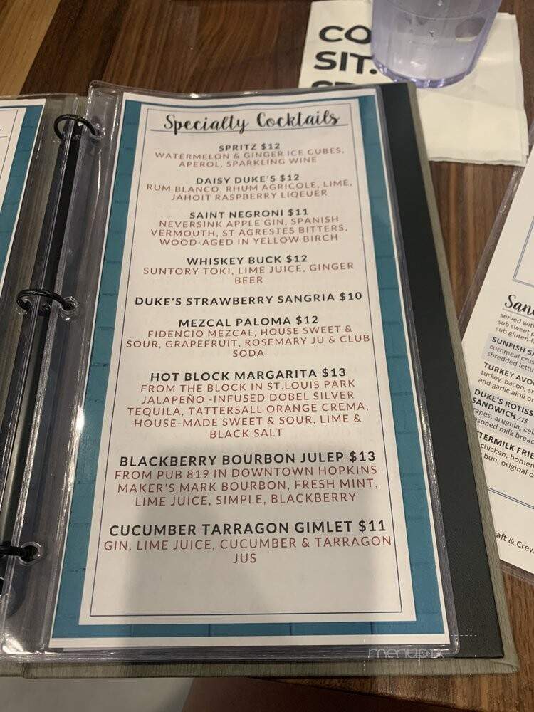 Duke'S On 7 - Minnetonka, MN menu_pic