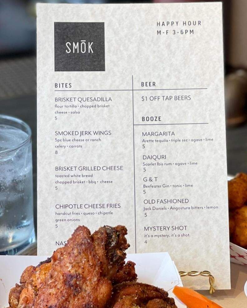 Smok BBQ - Fort Collins, CO menu_pic