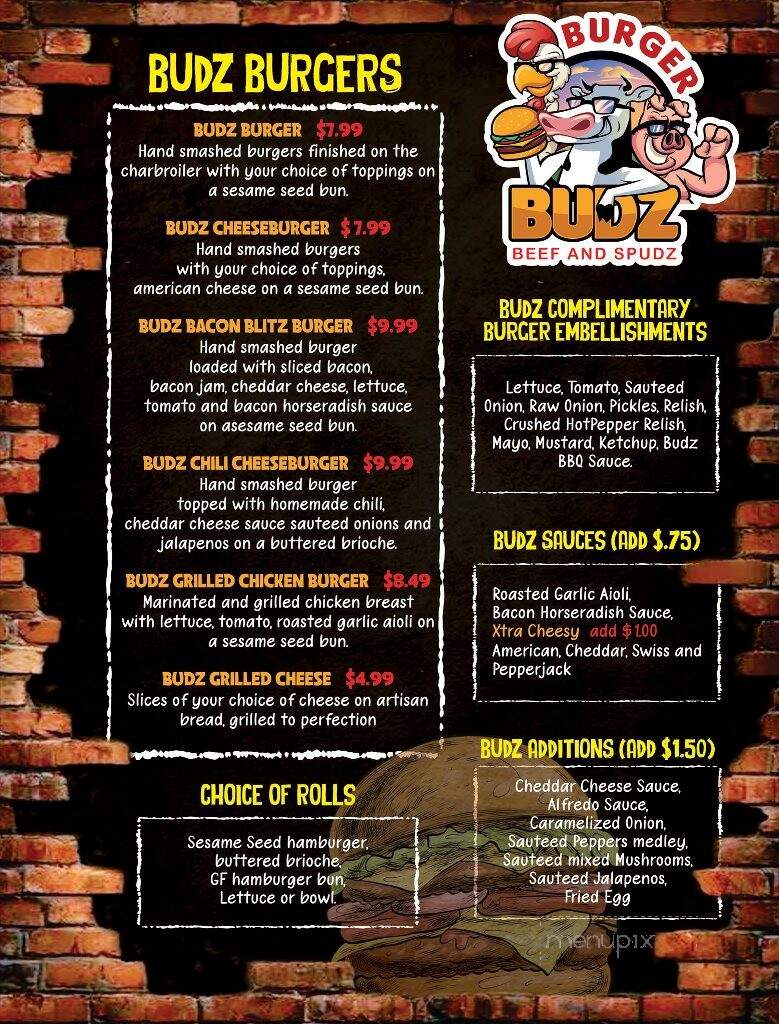 Burger Budz - Sanford, ME menu_pic