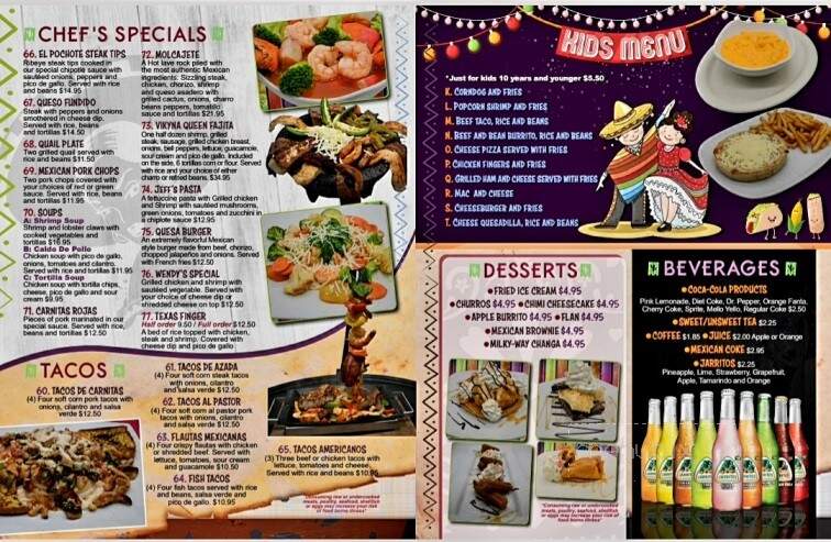 Vikyna Mexican Restaurant - Monroeville, AL menu_pic