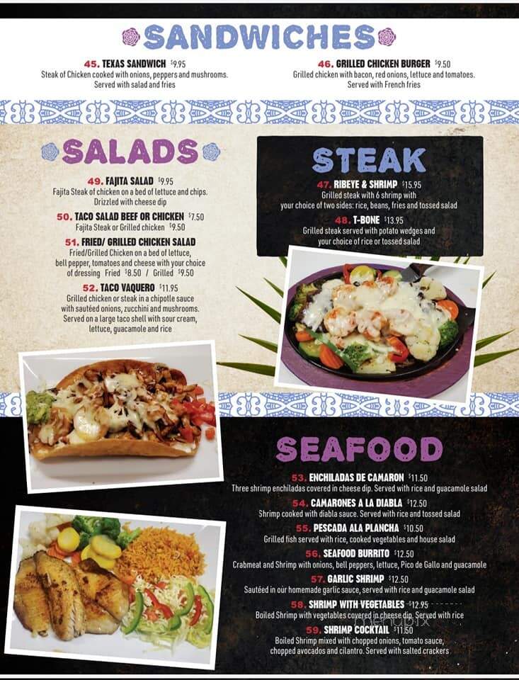 Vikyna Mexican Restaurant - Monroeville, AL menu_pic