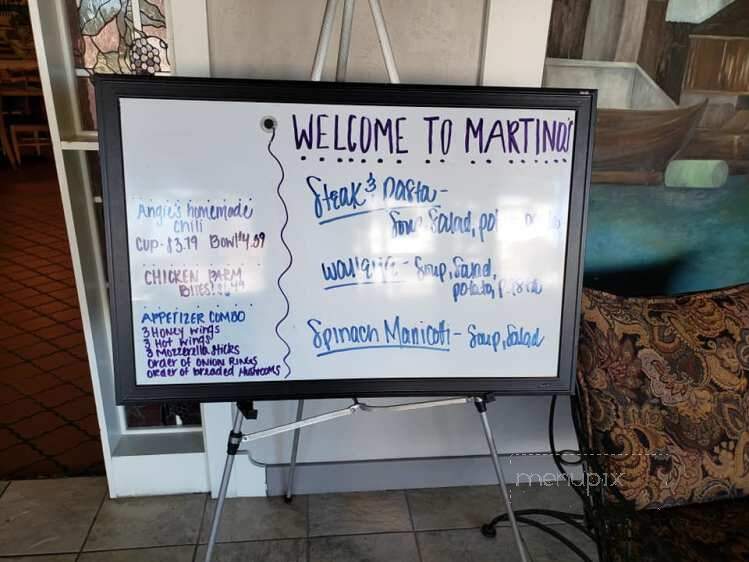 Martino's Italian Villa - Kokomo, IN menu_pic
