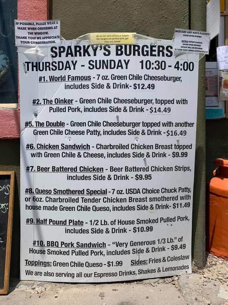 Sparky's Burgers, BBQ & Espresso - Hatch, NM