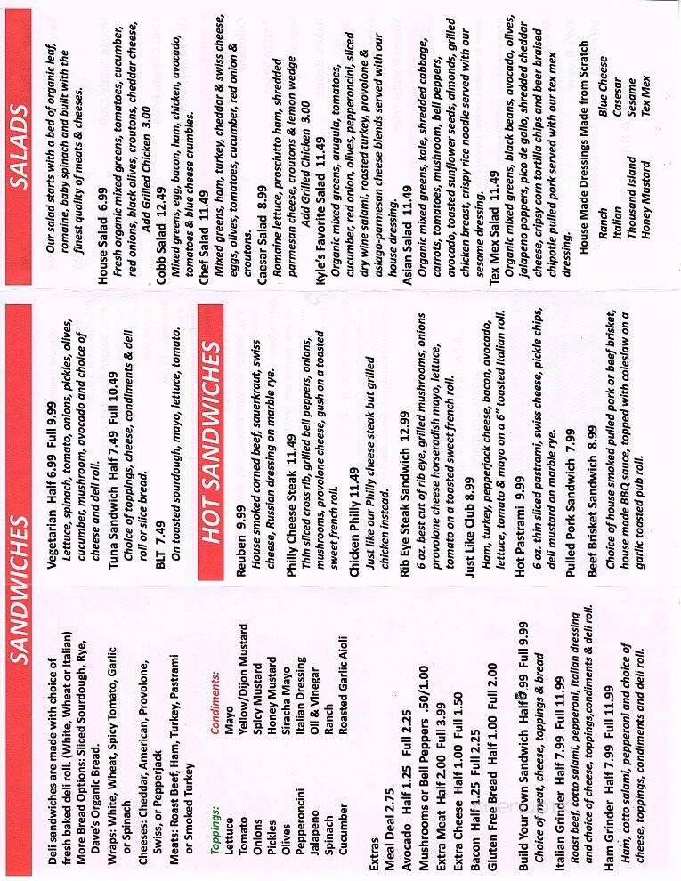 Cartwright's Deli - Grants Pass, OR menu_pic