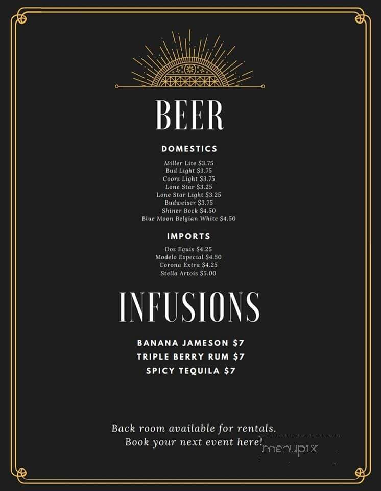 The Edison Experiment - San Antonio, TX menu_pic