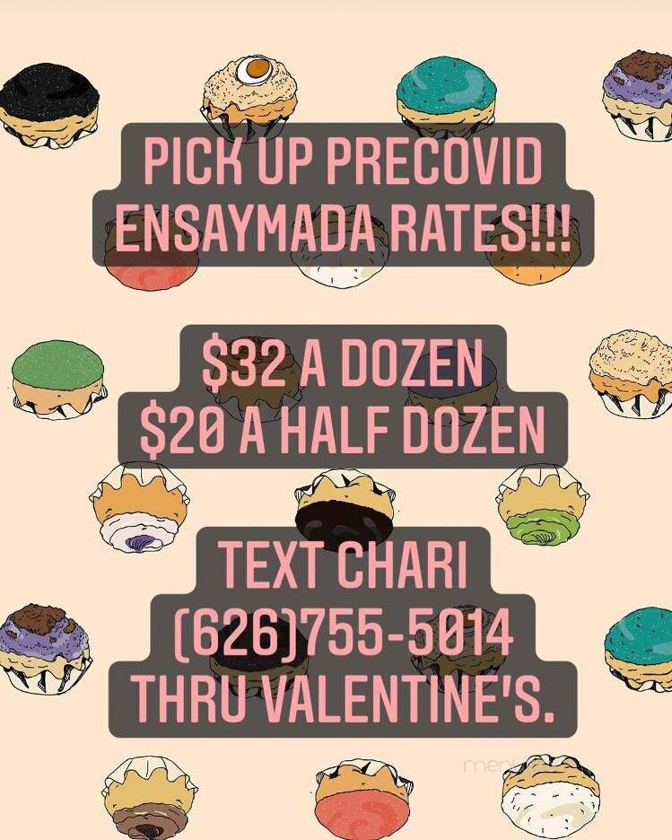 The Ensaymada Project - Canyon Country, CA menu_pic