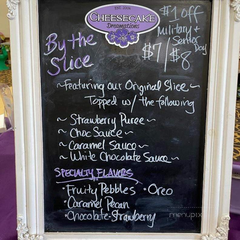 Cheesecake Dreamations - Marina, CA menu_pic