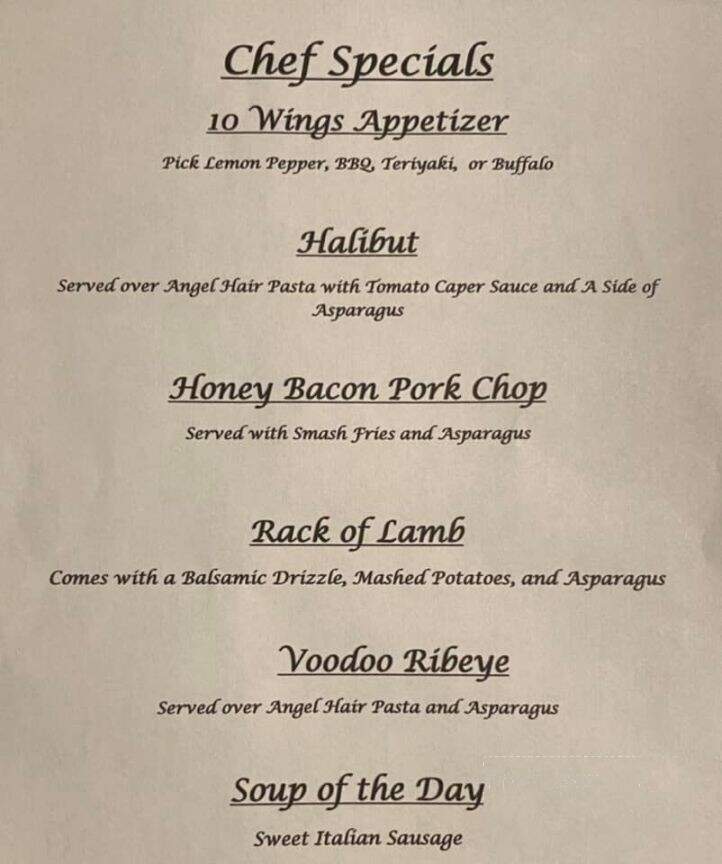 Effina's - Anniston, AL menu_pic