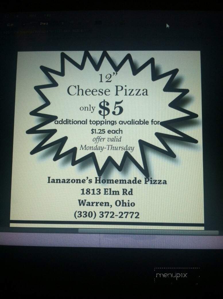 Ianazone's Homemade Pizza - Warren, OH