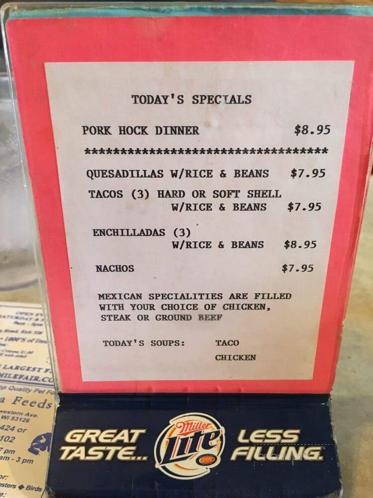 Oak Creek Diner - Oak Creek, WI menu_pic