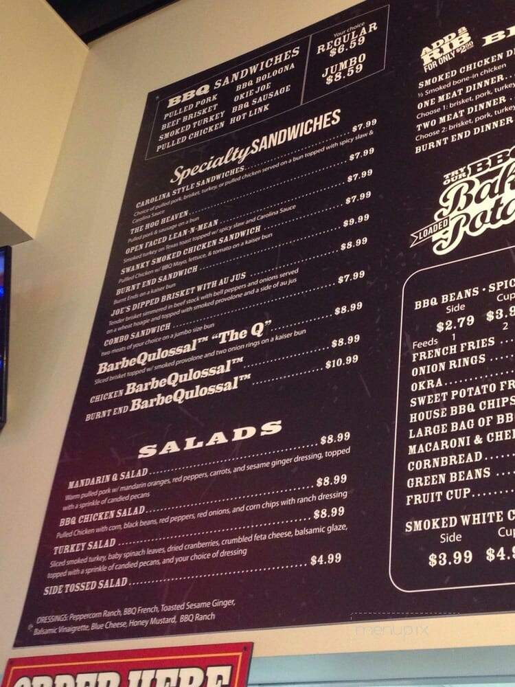 Oklahoma Joe's BBQ - Broken Arrow, OK menu_pic
