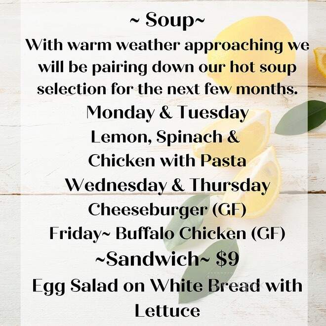 Ivy's Simply Homemade - Waterford, CT menu_pic