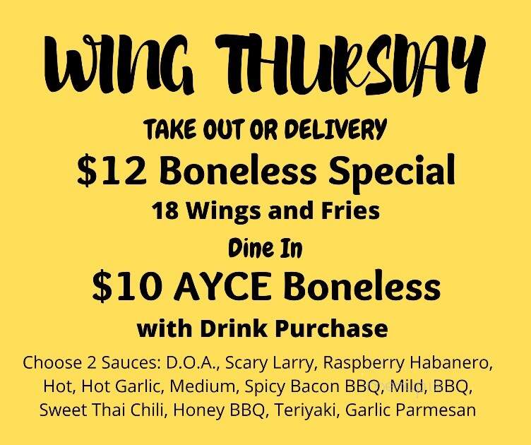 Hot Stone Pub - Crivitz, WI menu_pic