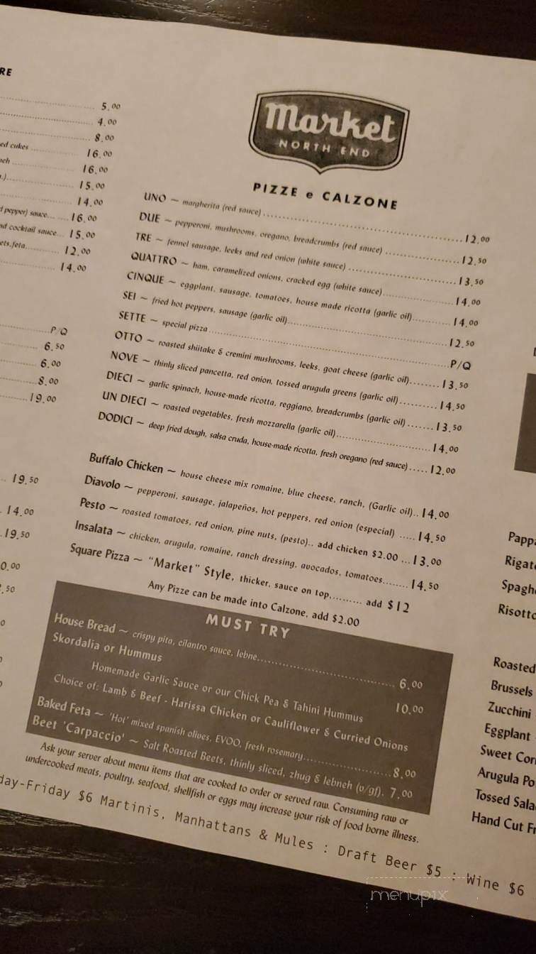 Market North End - Birmingham, MI menu_pic