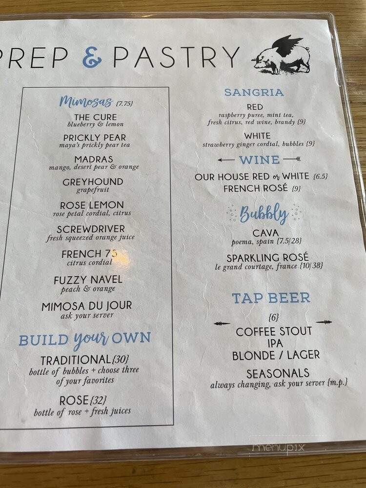Prep & Pastry - Tucson, AZ menu_pic