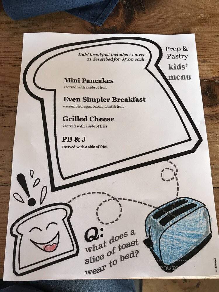 Prep & Pastry - Tucson, AZ menu_pic