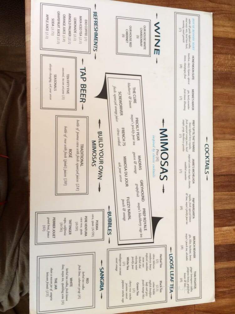 Prep & Pastry - Tucson, AZ menu_pic