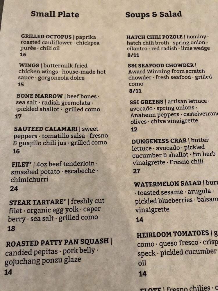 Salt & Iron - Edmonds, WA menu_pic