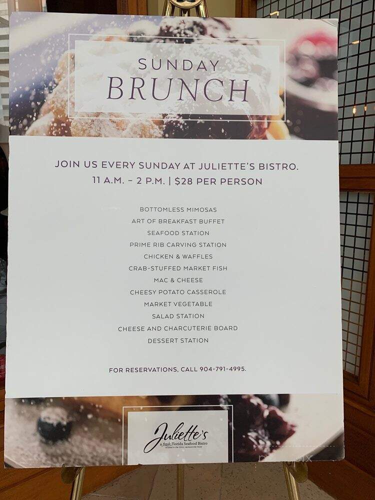 Juliette's Bistro at Omni Jacksonville Hotel - Jacksonville, FL menu_pic