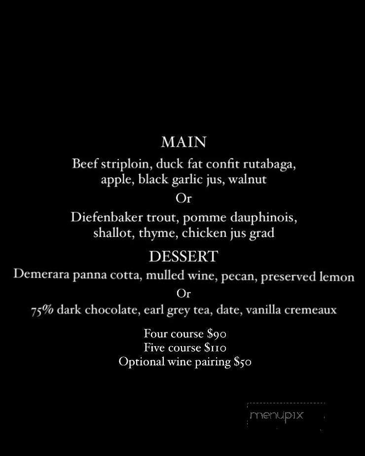 Ayden Kitchen & Bar - Saskatoon, SK menu_pic