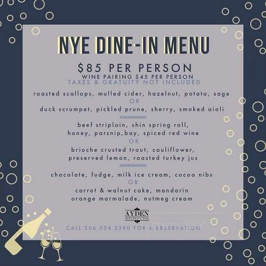 Ayden Kitchen & Bar - Saskatoon, SK menu_pic