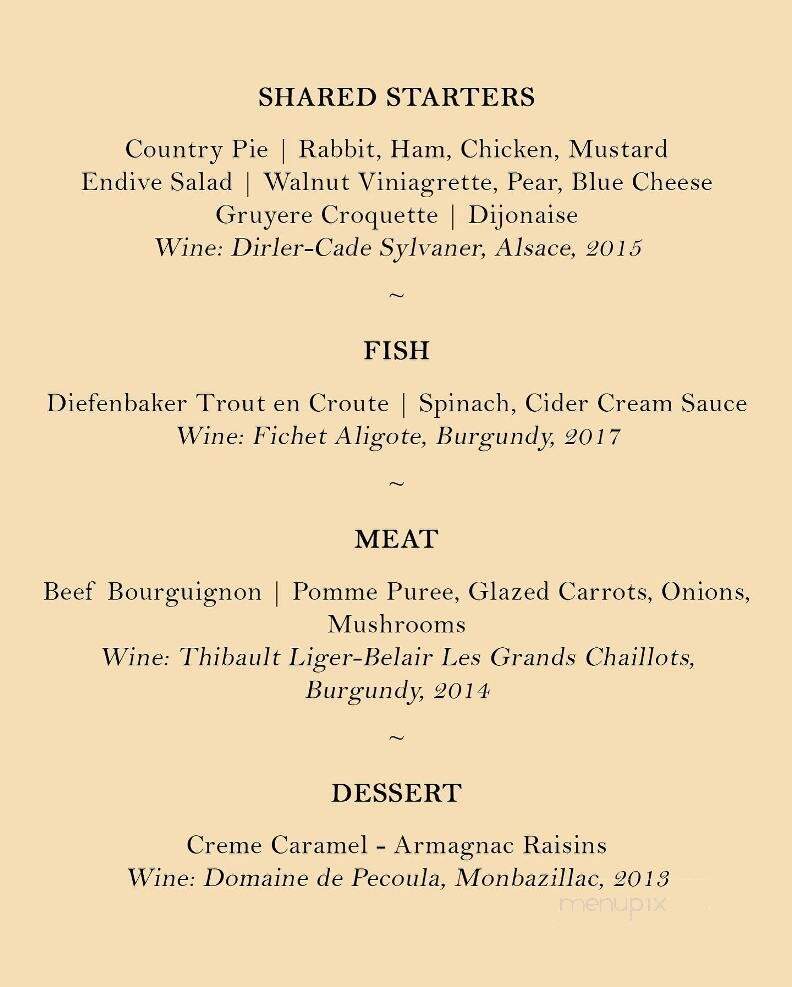 Ayden Kitchen & Bar - Saskatoon, SK menu_pic