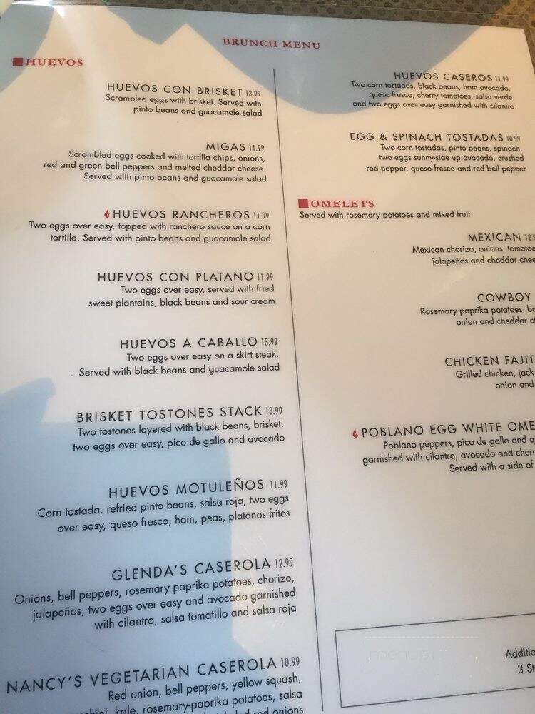 Gloria's - Arlington, TX menu_pic
