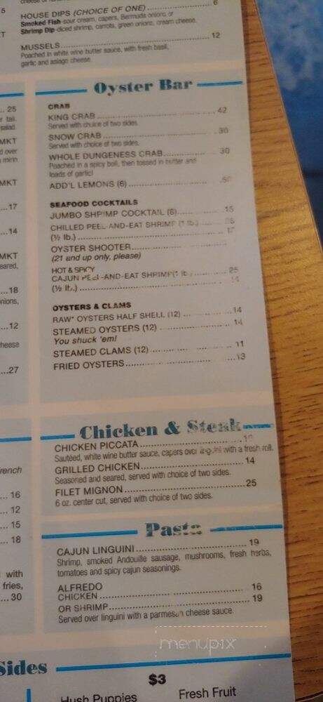 Fish Company - Atlantic Beach, FL menu_pic