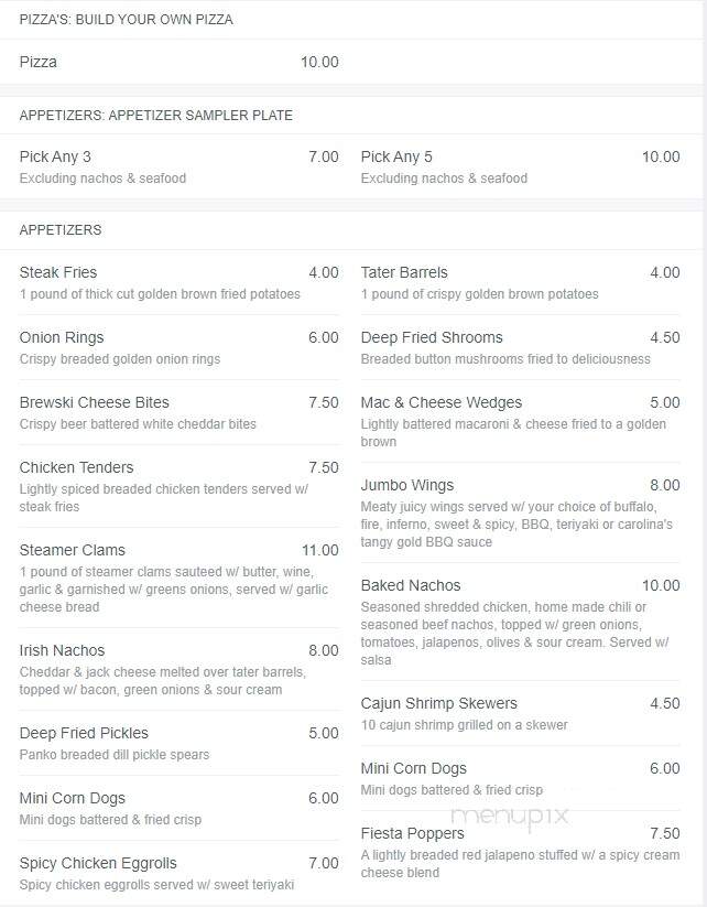 GameTime SportsBar & Grill - Lebanon, OR menu_pic