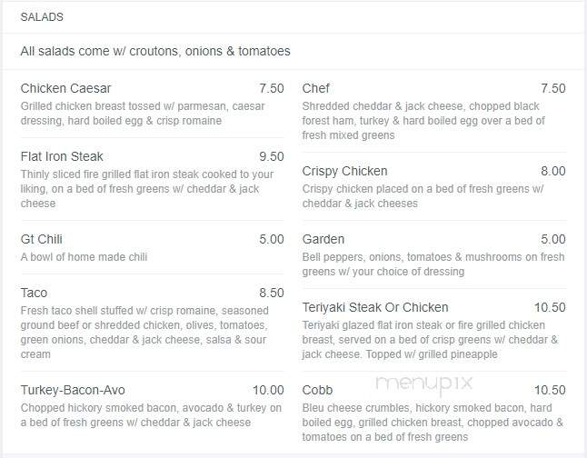 GameTime SportsBar & Grill - Lebanon, OR menu_pic