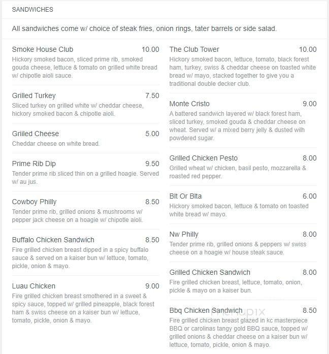 GameTime SportsBar & Grill - Lebanon, OR menu_pic