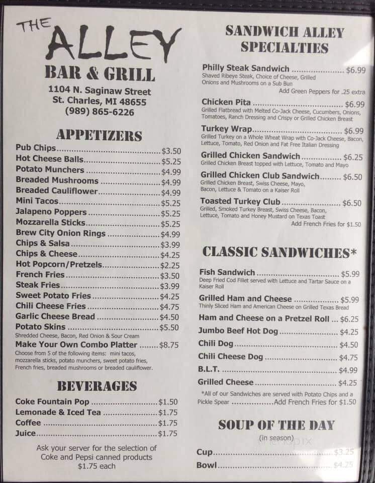 Alley Bar & Grill - St Charles, MI