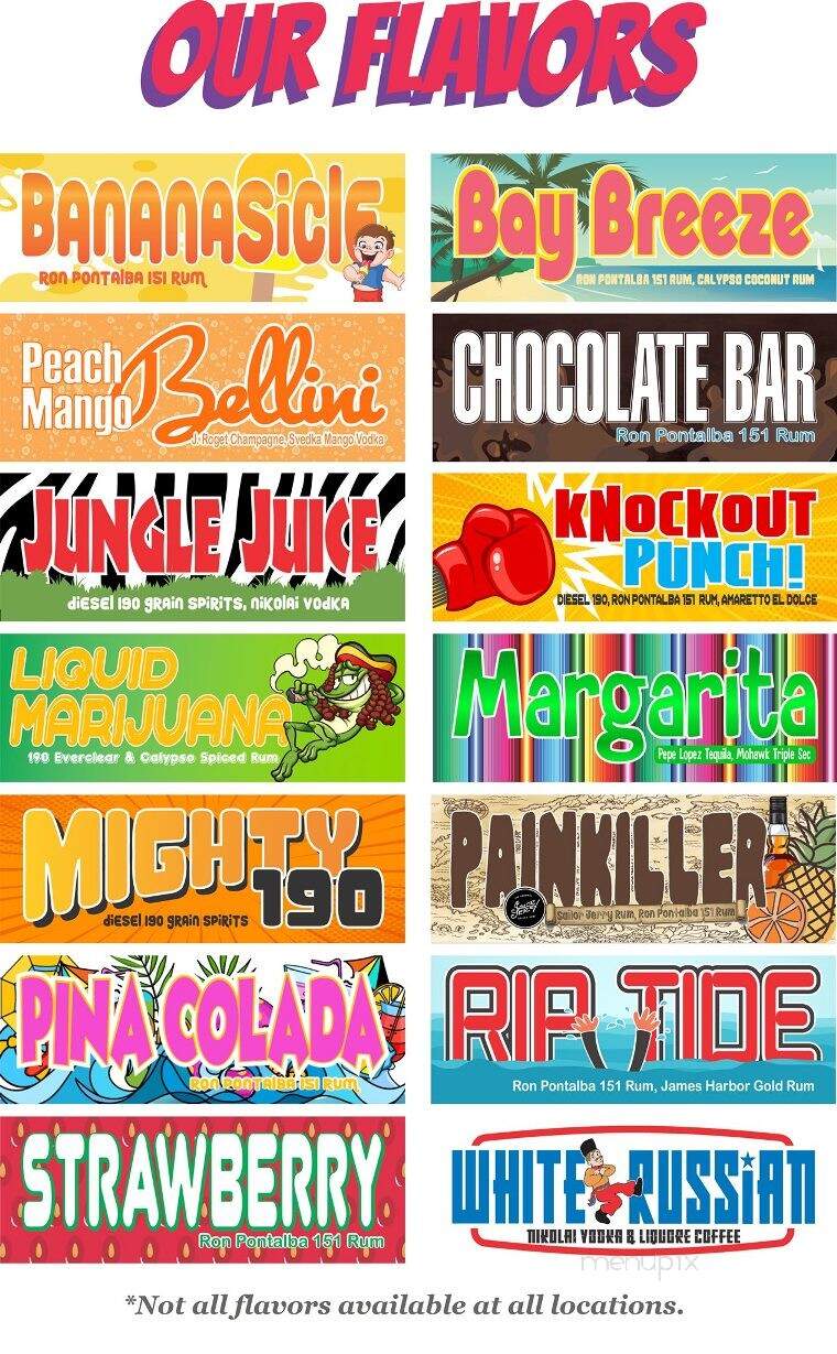 Daiquiris & Co - Thibodaux, LA menu_pic
