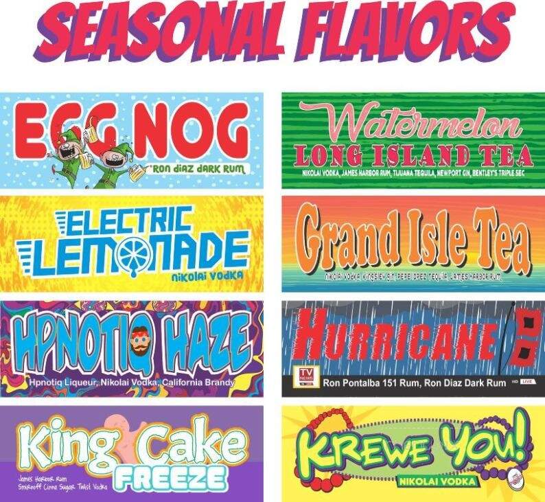 Daiquiris & Co - Thibodaux, LA menu_pic