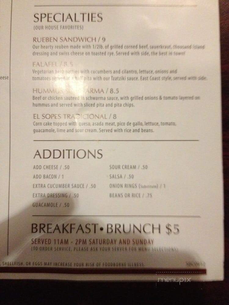 Rain Cafe & Lounge - Wichita, KS menu_pic