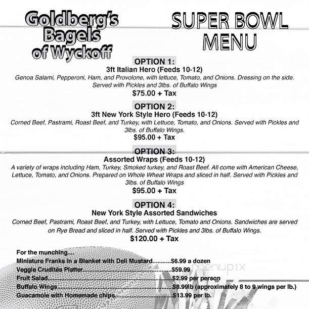 Wyckoff Bagels - Wyckoff, NJ menu_pic