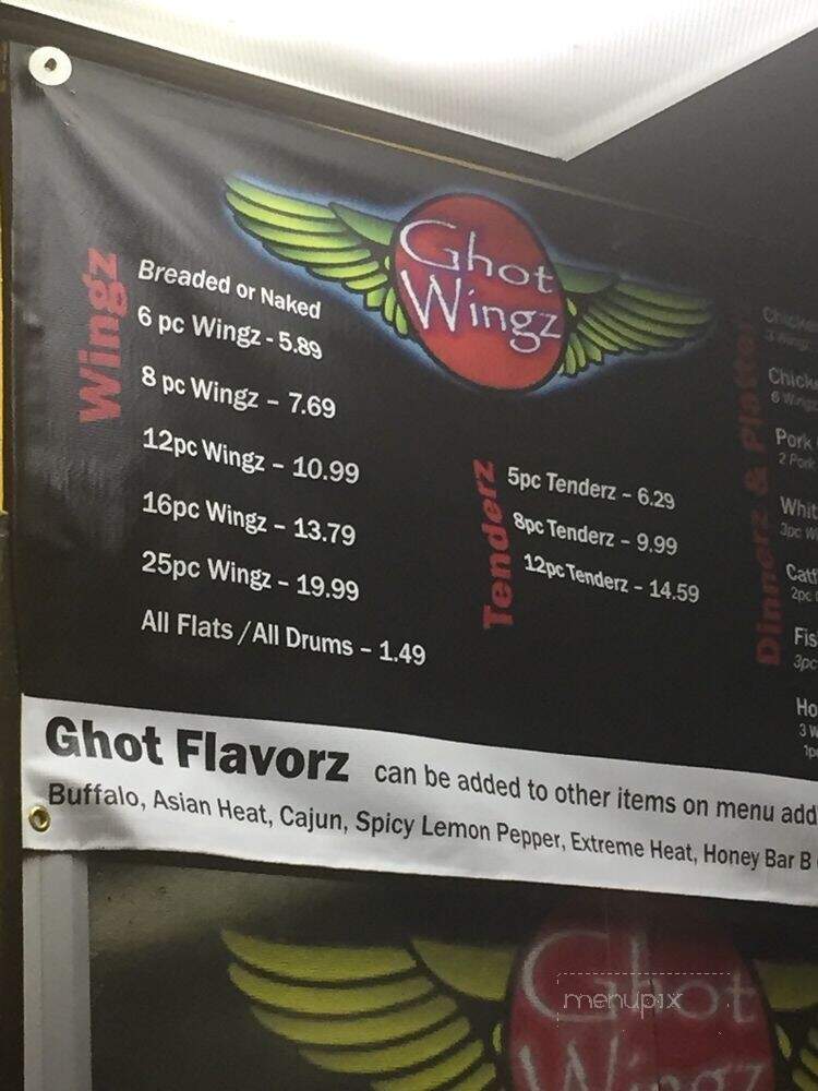 Ghot Wingz - Nashville, TN menu_pic