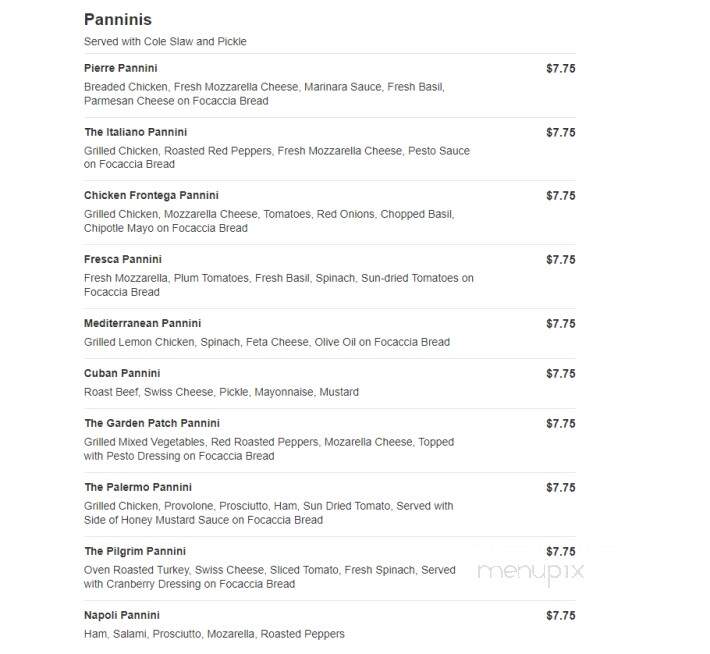 Pierre's Bakery - Monmouth Junction, NJ menu_pic