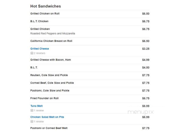 Pierre's Bakery - Monmouth Junction, NJ menu_pic