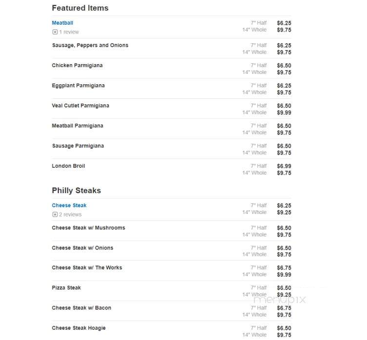 Pierre's Bakery - Monmouth Junction, NJ menu_pic