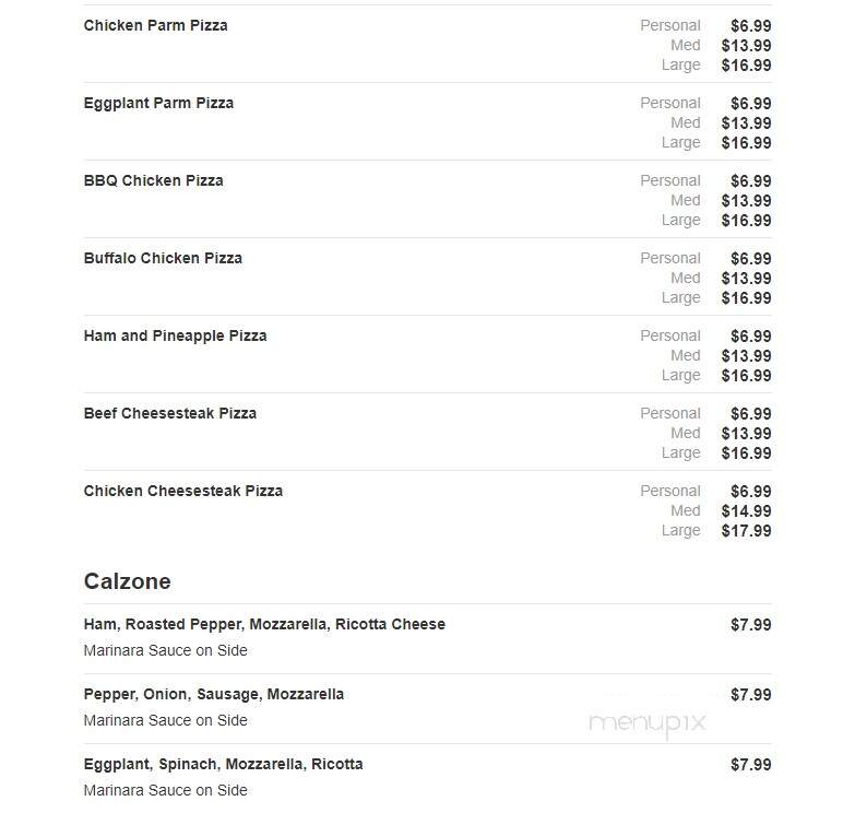 Pierre's Bakery - Monmouth Junction, NJ menu_pic