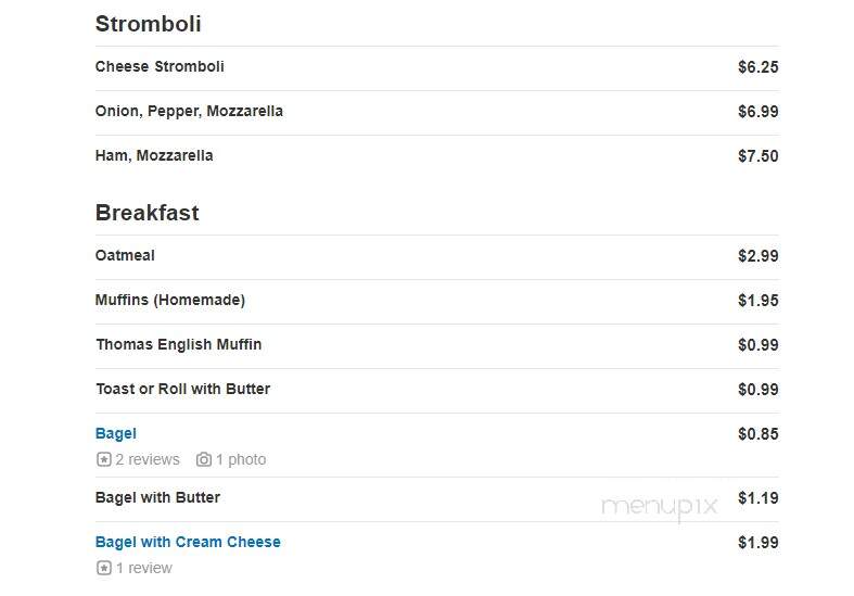Pierre's Bakery - Monmouth Junction, NJ menu_pic